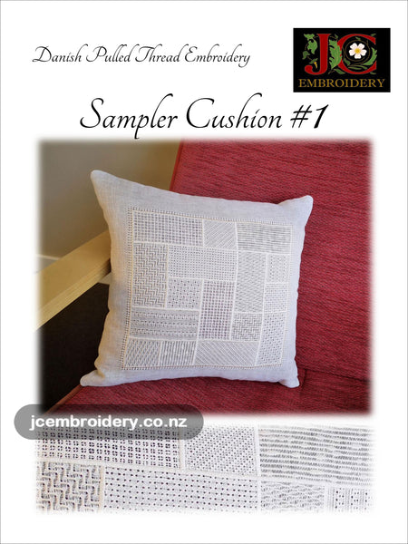 Danish Pulled Thread Sampler Cushion #1