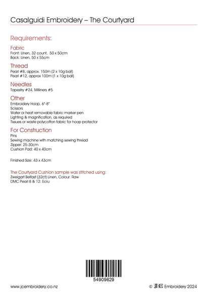 The Courtyard - Casalguidi embroidery