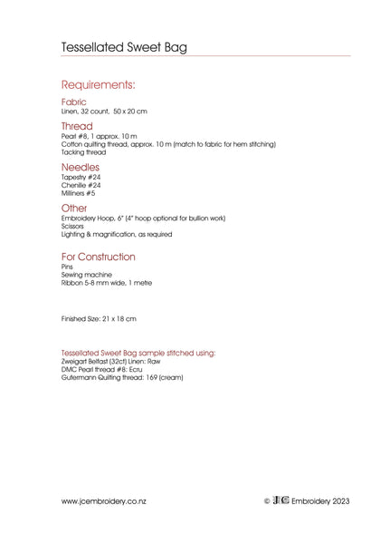 Tessellated Sweet Bag (Punto Antico)