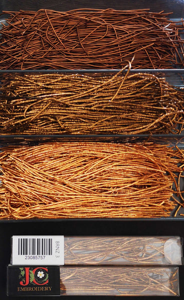 Coloured Metal Threads - Textures