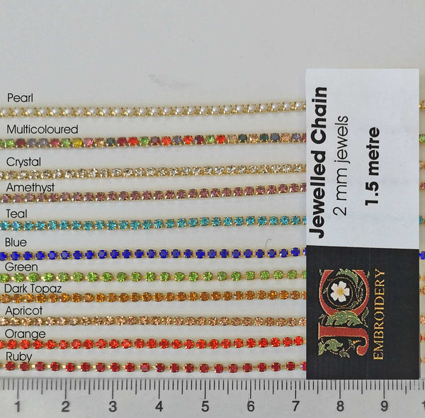 Embellishment Packs - Jewelled Chain 2mm