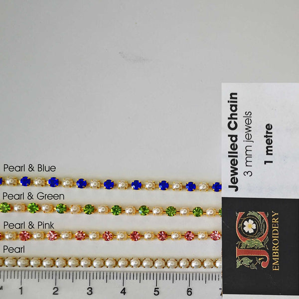 Embellishment Packs - Jewelled Chain 3mm