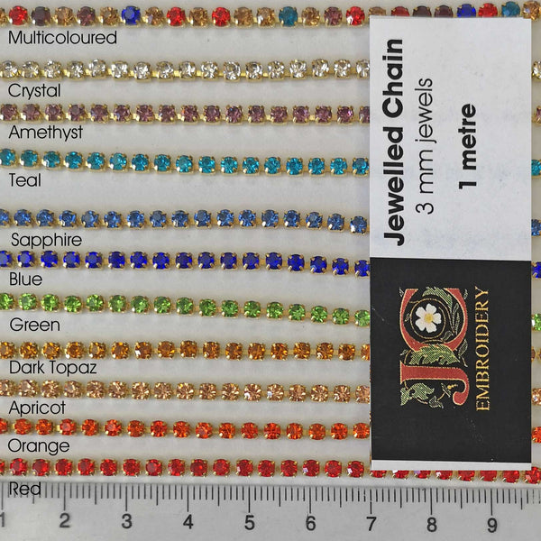 Embellishment Packs - Jewelled Chain 3mm