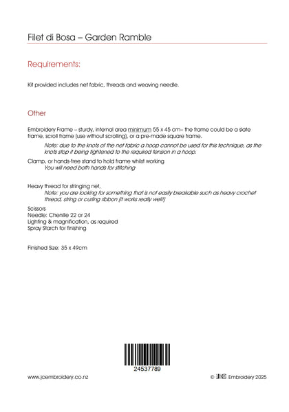 Garden Ramble - Filet di Bosa Traymat