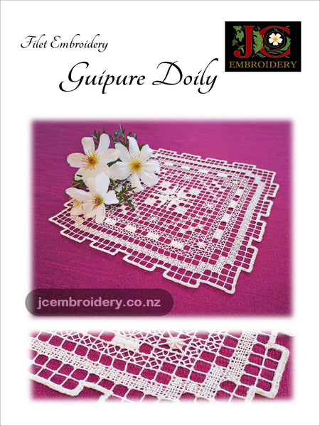 Filet Guipure - Square Doily Sampler