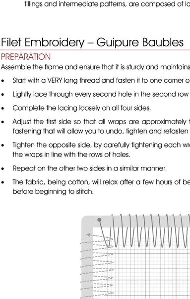 Filet Guipure - Christmas Baubles 1, Mixed Shapes, Set of 5