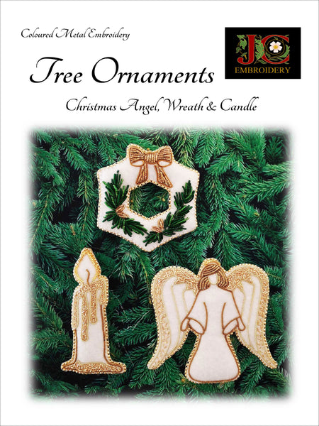 Tree Ornaments - Coloured Metal Embroidery
