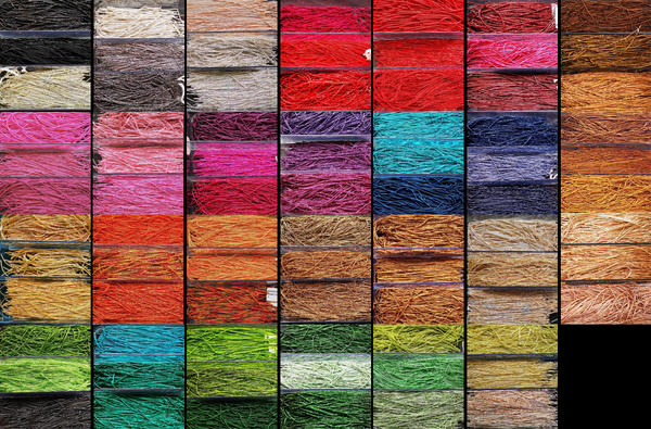 Coloured Metal Threads - Textures