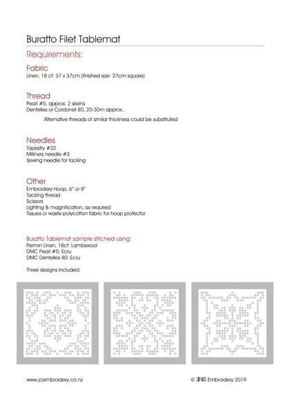 Buratto Filet Tablemat