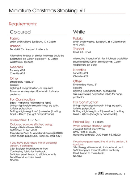 Mini Christmas Stocking #1