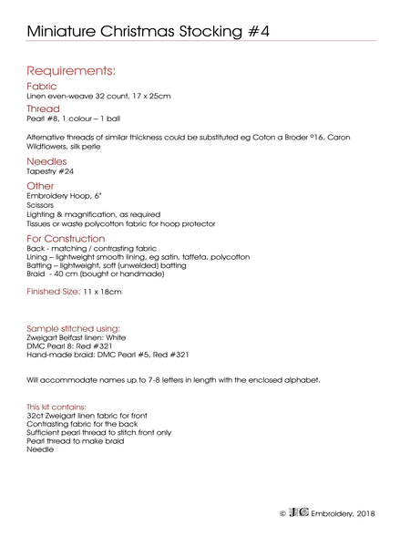 Mini Christmas Stocking #4