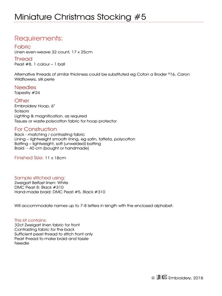 Mini Christmas Stocking #5