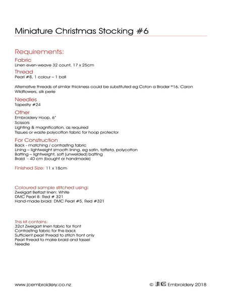 Mini Christmas Stocking #6