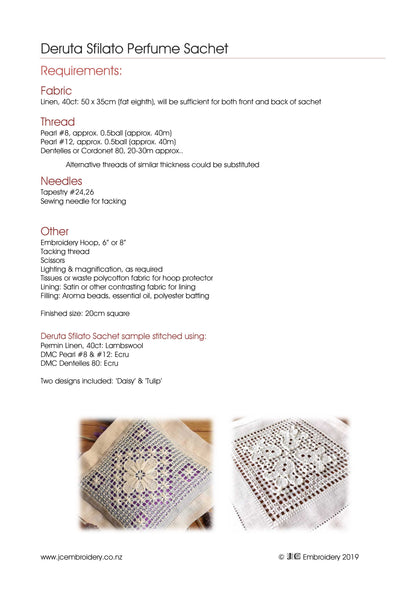 Deruta Sfilato Perfume Sachet