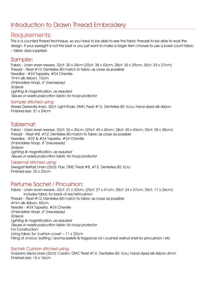 Introduction to Drawn Thread Techniques