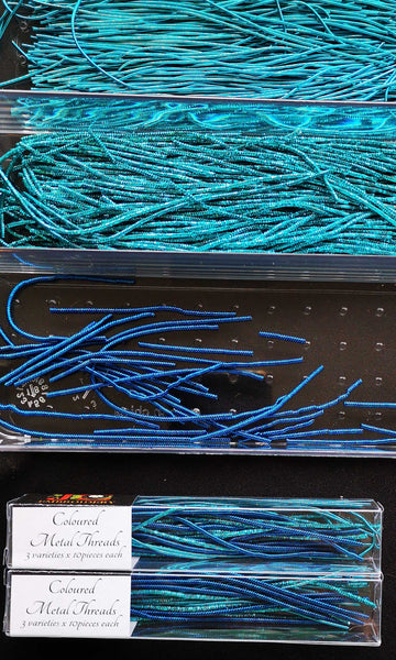 Coloured Metal Threads - Textures