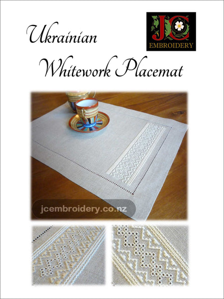 Ukrainian Whitework Placemat - #5 in Placemat Series
