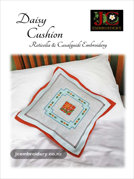 Reticella Florals – Daisy Cushion