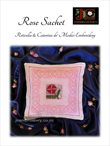 Reticella Florals – Rose Sachet