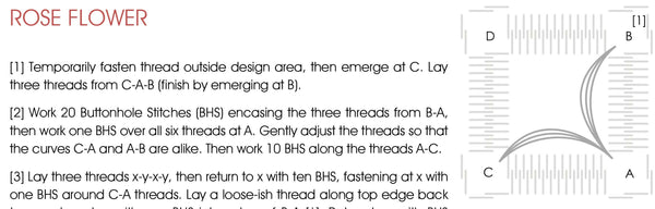 Reticella Florals – Rose Sachet