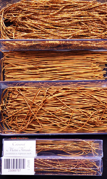 Coloured Metal Threads - Textures
