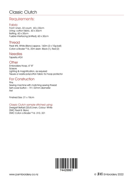 Classic Clutch - Ukrainian Whitework