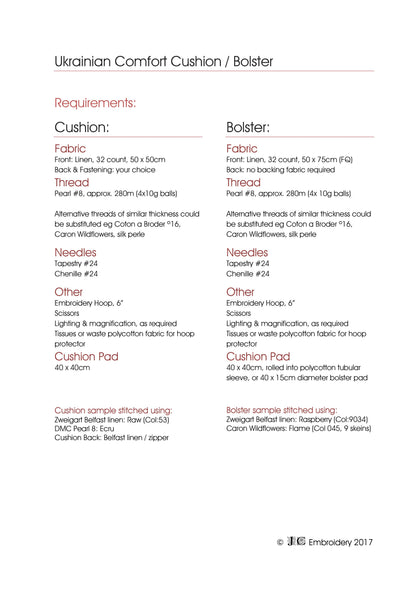 Ukrainian Comfort Cushion / Bolster