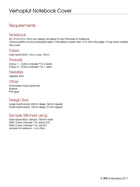 Verhoplut Notebook Cover