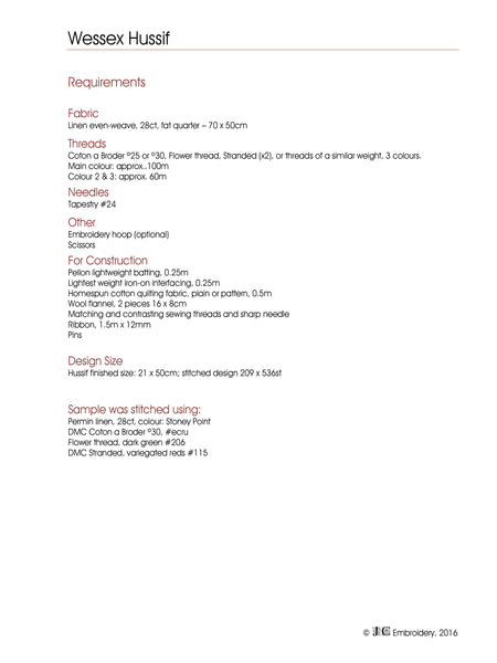 Wessex Stitchery Hussif