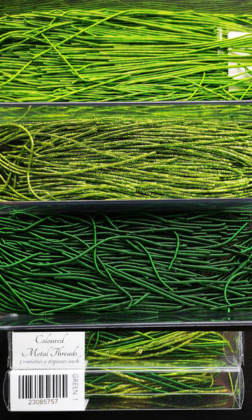 Coloured Metal Threads - Textures