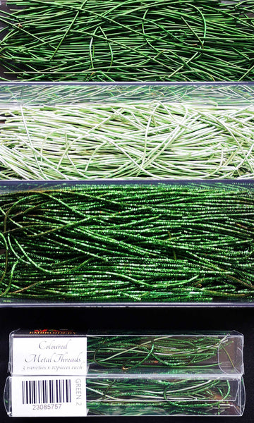 Coloured Metal Threads - Textures