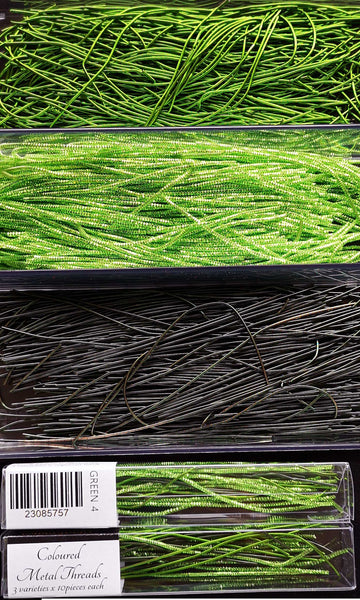 Coloured Metal Threads - Textures