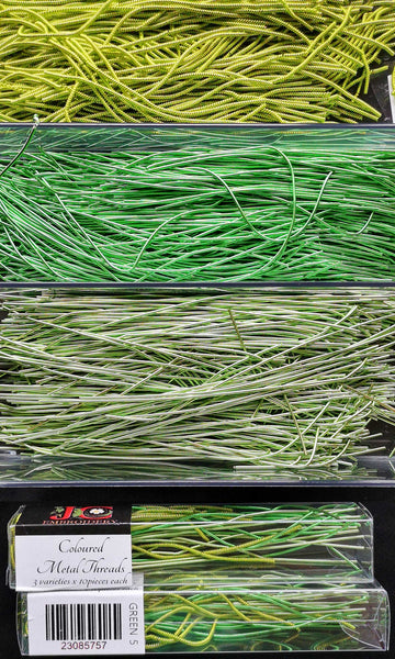 Coloured Metal Threads - Textures