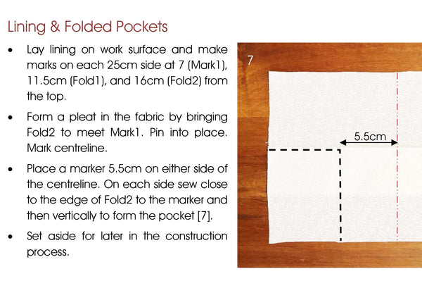 Hishi-zashi Hussif / Clutch Purse - Pattern Darning