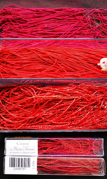 Coloured Metal Threads - Textures