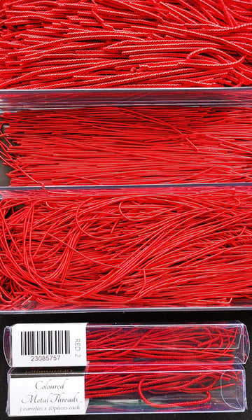 Coloured Metal Threads - Textures