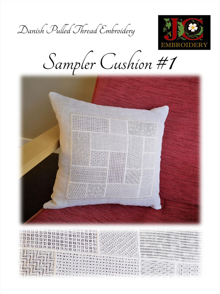 THREE Danish Pulled Thread Sampler Cushions - discount price – JC ...