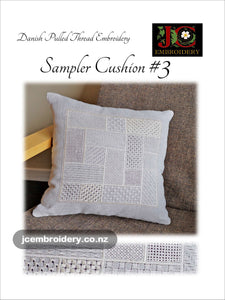 Danish Pulled Thread Sampler Cushion #3