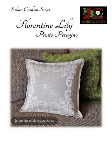 The Florentine Lily - Punto Perugino Cushion