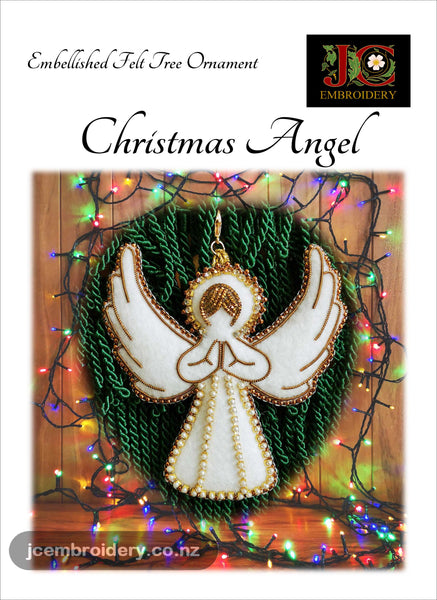 Embellished Felt Ornament - Christmas Angel