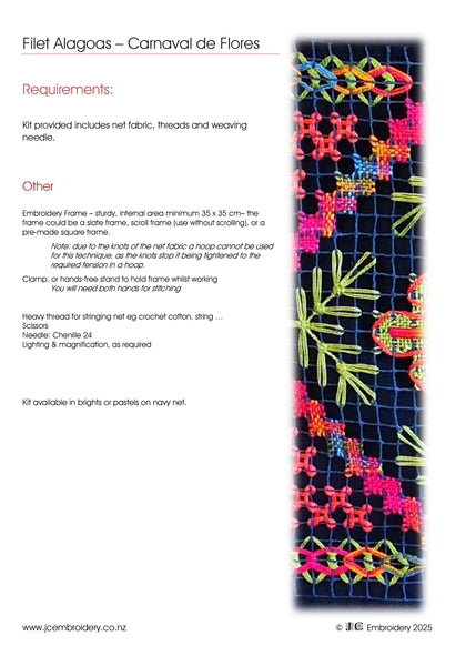 Carnaval de Flores - Alagoas Embroidery Kit