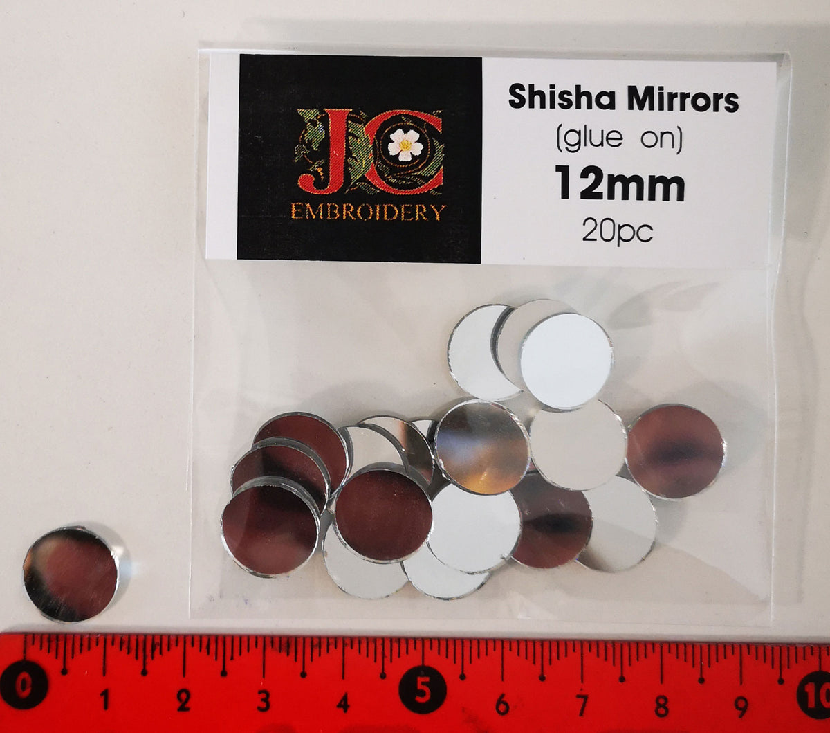 Embellishment Packs - Shisha Mirrors 12mm – JC Embroidery NZ