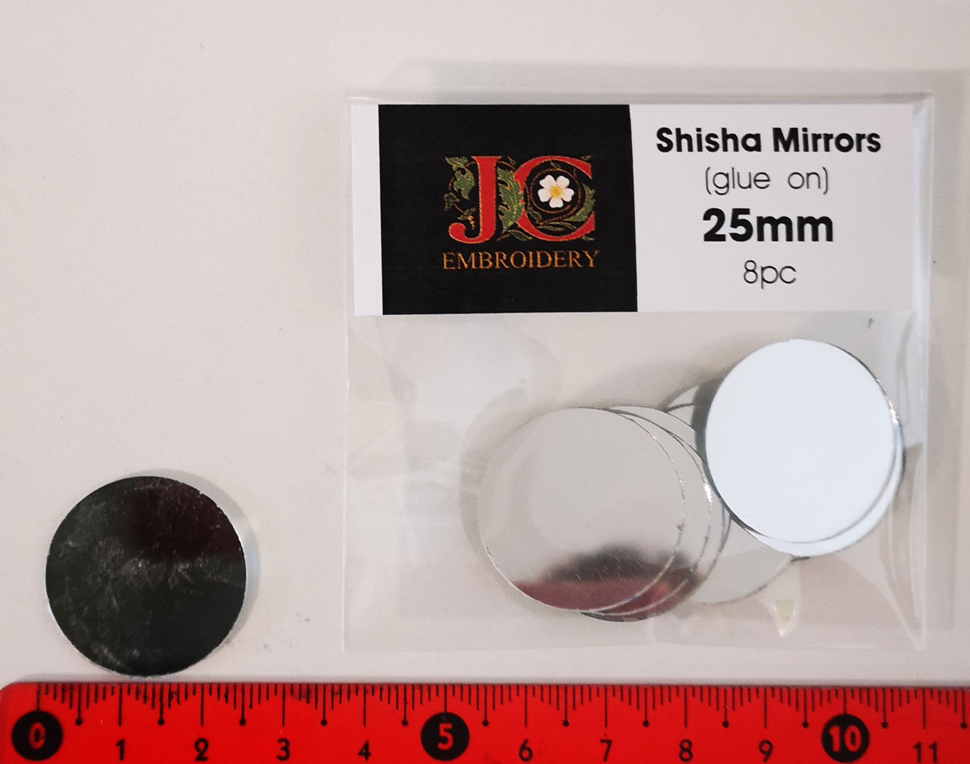 Embellishment Packs - Shisha Mirrors 25mm – JC Embroidery NZ