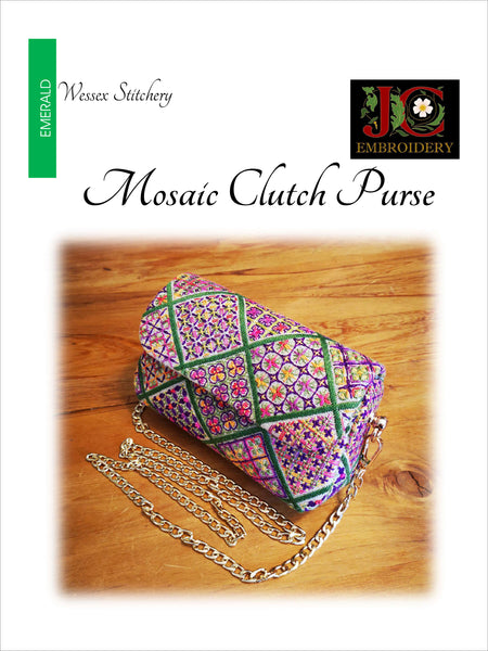 Mosaic Clutch Purse - Wessex Embroidery
