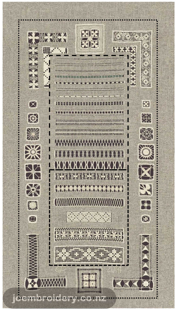 Drawn Thread Sampler – Part 2 – JC Embroidery NZ