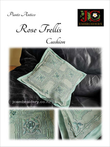 Punto Antico - Rose Trellis Cushion