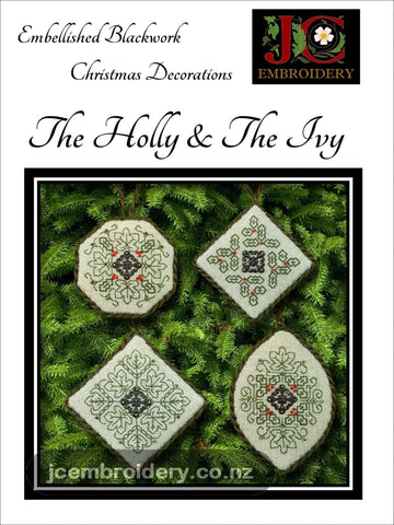 The Holly & The Ivy - Embellished Blackwork