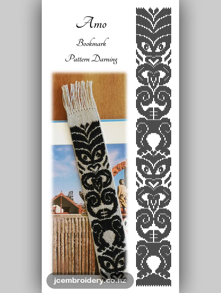 Amo Bookmark – Pattern Darning Kit – JC Embroidery NZ