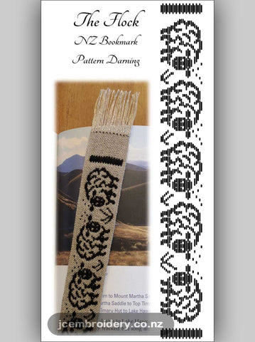 The Flock Bookmark – Pattern Darning Kit